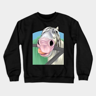 Funny horse face Crewneck Sweatshirt